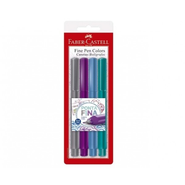 Caneta Fine Pen Faber Castell Colors c/4