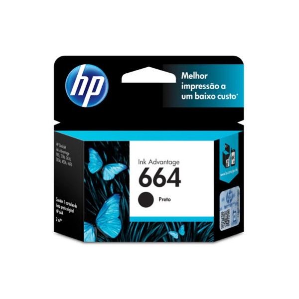 CARTUCHO HP 664 PRETO