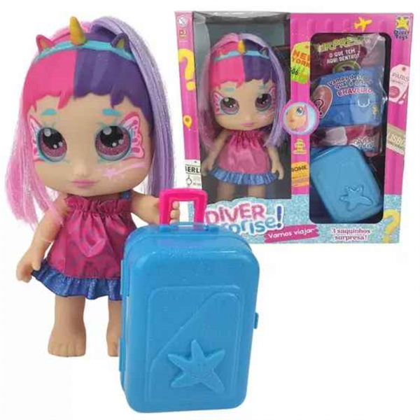 BONECA DIVER SURPRISE VAMOS VIAJAR DIVER TOYS 8227